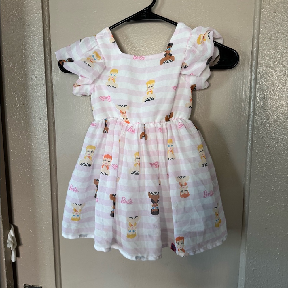 Barbie Pink and White 2T Toddler Dress